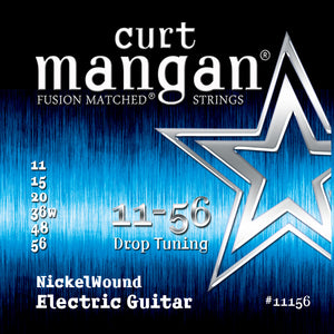 Curt Mangan 11156 Nickel Wound  Drop Tuning Set 11-56
