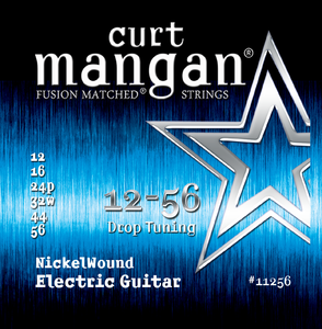 Curt Mangan 11256 Nickel Wound Drop Tuning String Set 12-56