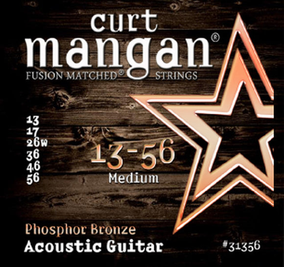 Curt Mangan 31356 Phosphor Bronze Traditional Light 13-56