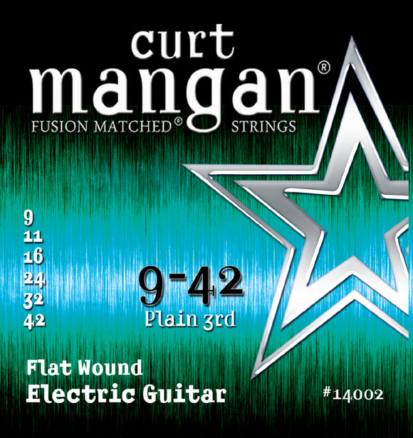 Curt Mangan Flat Wound Strings  9-42