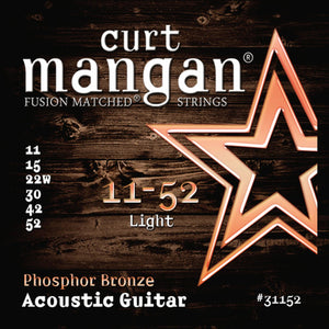 Curt Mangan 31152 Phosphor Bronze Light set 11-52