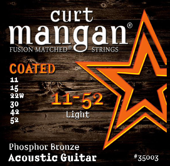 Curt Mangan 35003 Phosphor Bronze Light set 11-52