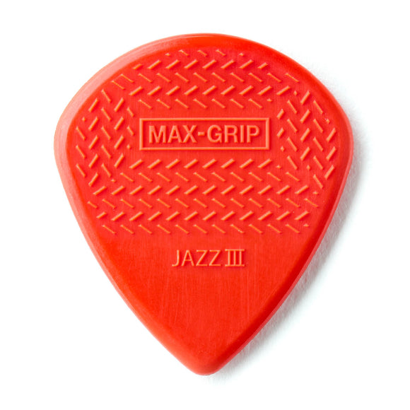 Dunlop 471-3N Max-grip® Jazz III Nylon Guitar Pick