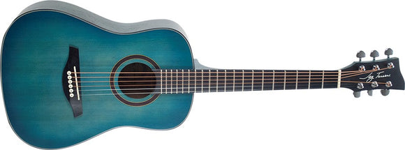 Jay Turser JTA-52SBL 1/2 Acoustic Guitar, Satin Blue