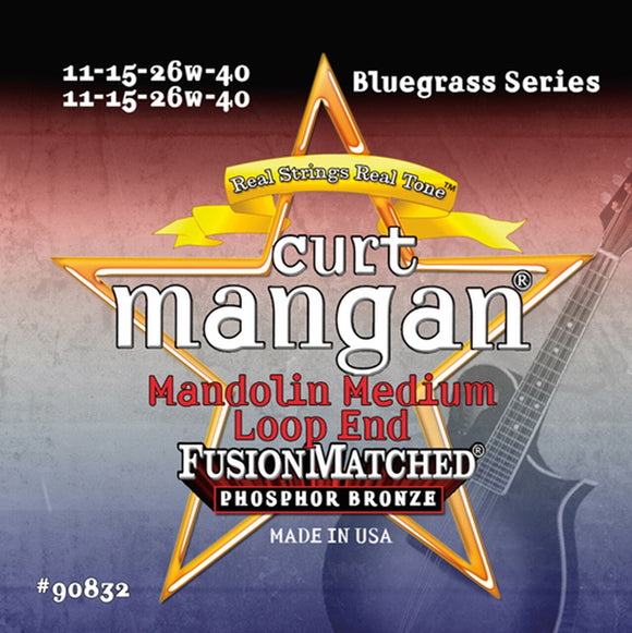 Curt Mangan 90832 Mandolin Medium Loop-End 11-40