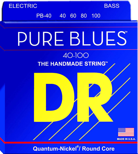 DR PB-40 Pure Blues Bass Guitar Strings 40-100