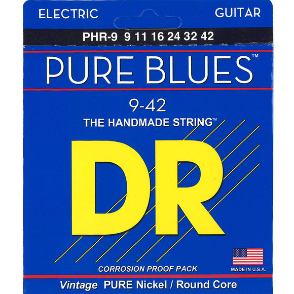 DR PHR-9 Pure Blues Electric Guitar Strings 9-42