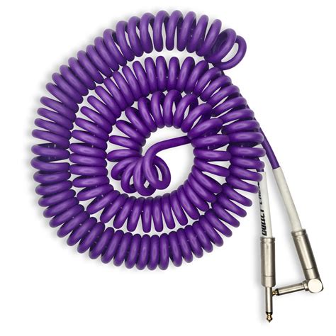Bullet Cable - 30' purple coil cable