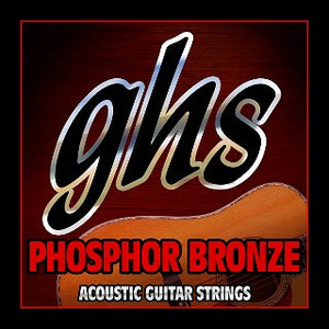 GHS Phosphor Bronze Acoustic Guitar Strings - Extra Light 11-50